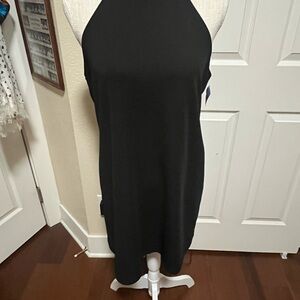 Wild Fable Black Sleeveless Halter Sheath Dress